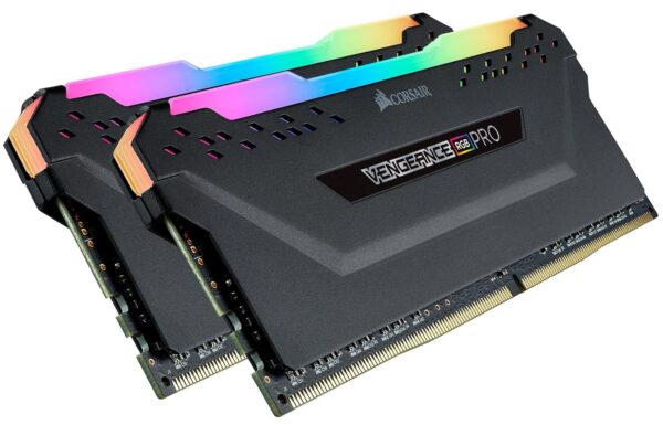 Corsair VENGEANCE RGB PRO 16GB (2x8GB) DDR4 4000 (PC4-32000) C16 Desktop Memory – Black, CMW16GX4M2G4000C16