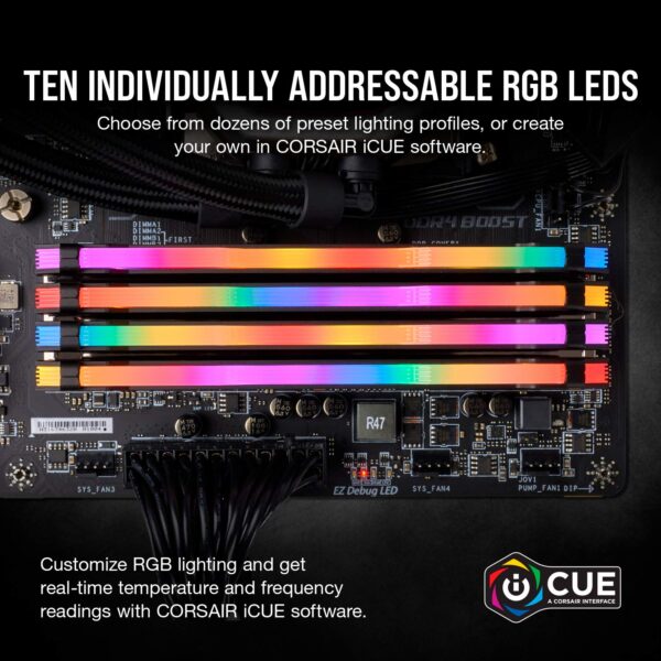 Corsair Vengeance RGB Pro Black 16GB Kit (2X 8GB) DDR4-3200 CL16 DIMM RAM