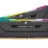 Corsair VENGEANCE RGB PRO SL 64GB (2x32GB) DDR4 3200MHz C16 (10 Ultra-Bright RGB LEDs, Intel XMP 2.0 Support, Intel Z390, AMD 300/400 Series, AMD X570 Compatible) Black
