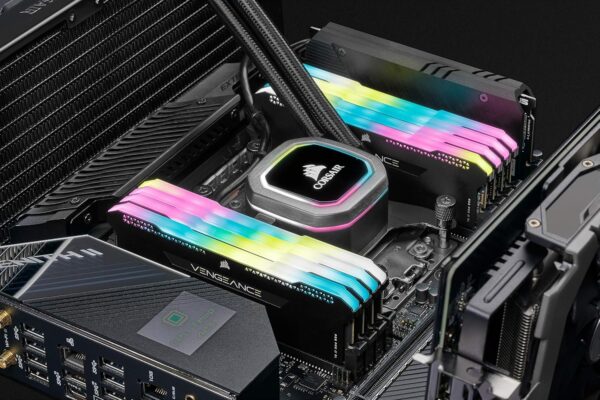Corsair VENGEANCE RGB PRO SL 64GB (2x32GB) DDR4 3200MHz C16 (10 Ultra-Bright RGB LEDs, Intel XMP 2.0 Support, Intel Z390, AMD 300/400 Series, AMD X570 Compatible) Black