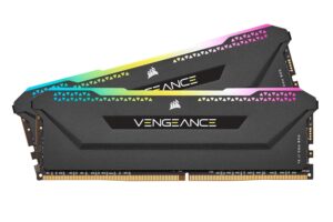 Corsair VENGEANCE RGB PRO SL 64GB (2x32GB) DDR4 3200MHz C16 (10 Ultra-Bright RGB LEDs, Intel XMP 2.0 Support, Intel Z390, AMD 300/400 Series, AMD X570 Compatible) Black