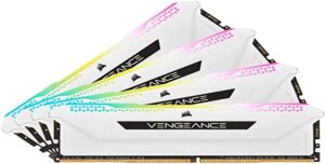 Corsair VENGEANCE RGB PRO SL 64GB (4x16GB) DDR4 3200 (PC4-25600) C16 1.35V - White