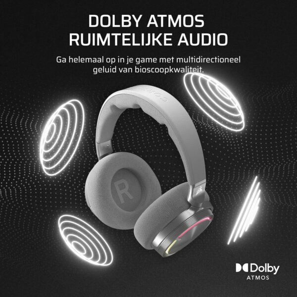 CORSAIR VIRTUOSO MAX WIRELESS Gamingheadset met Bluetooth – Dolby Atmos, SoundID, Actieve Ruisonderdrukking, Omroepkwaliteit Microfoon, 50 mm-Grafeendrivers, voor PC, Mac, PS5,...