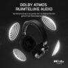 CORSAIR VIRTUOSO MAX WIRELESS Gamingheadset met Bluetooth – Dolby Atmos, SoundID, Actieve Ruisonderdrukking, Omroepkwaliteit Microfoon, 50 mm-Grafeendrivers, voor PC, Mac, PS5,...