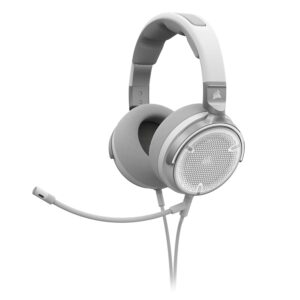 CORSAIR VIRTUOSO PRO Bedrade Open Achterkant Gaming Headset - Afneembare Uni-Directionele Microfoon - 50mm Graphene Drivers - 20Hz-40 kHz Frequentiereactie - Wit