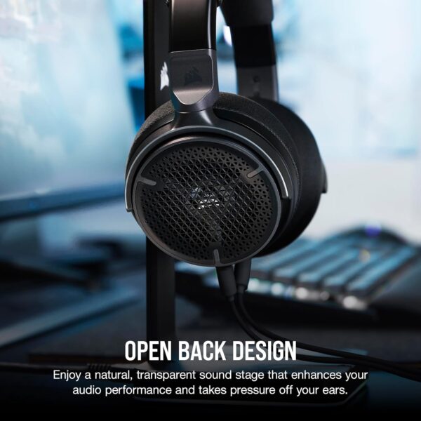 Corsair Virtuoso PRO Bedrade Open Back Gaming Headset - Afneembare Unidirectionele Microfoon - 50mm Graphene Drivers - 20Hz-40 kHz Frequentie Reponse - Carbon