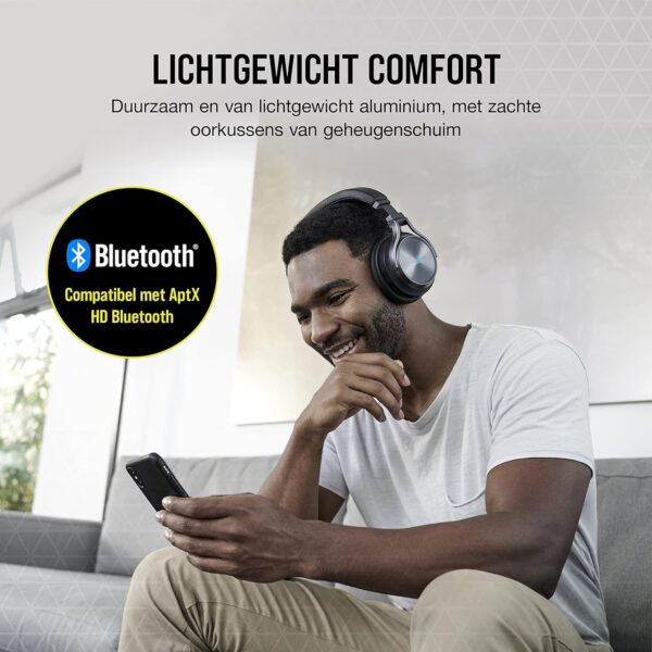 Corsair VIRTUOSO RGB WIRELESS XT High-Fidelity Gaming Headset met Spatial Audio (Dual-Wireless Aansluitingen, PC, Mac, PS5, Xbox Series X|S, Nintendo Switch en Mobiele...