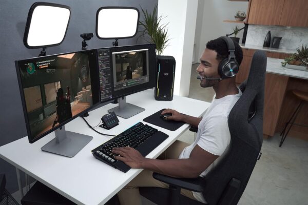 Corsair VIRTUOSO RGB WIRELESS XT High-Fidelity Gaming Headset met Spatial Audio (Dual-Wireless Aansluitingen, PC, Mac, PS5, Xbox Series X|S, Nintendo Switch en Mobiele...