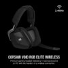 Corsair Void RGB Elite Draadloze Premium Gaming Headset met 7.1 Surround Sound - Discord gecertificeerd - werkt met PC, PS5 en PS4 - Koolgrijs (CA-9011201-NA)