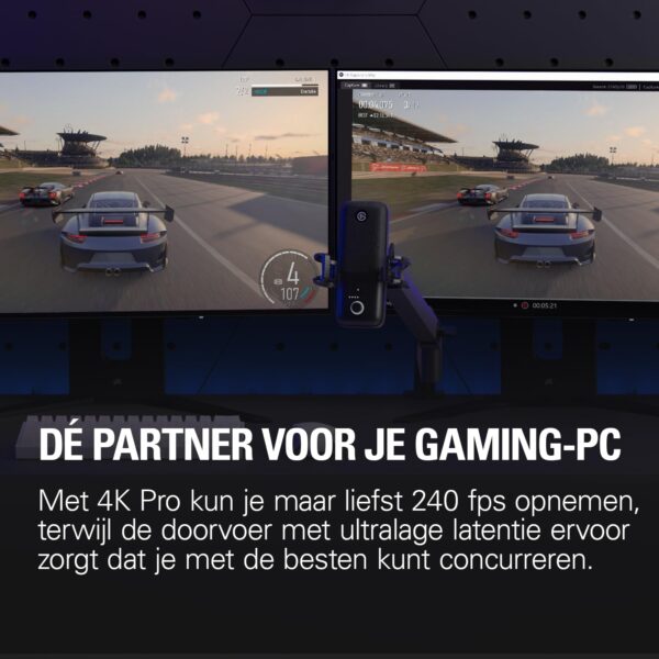 Elgato 4K Pro, Interne Capture Card: 8K60-Doorvoer/4K60 HDR10 met minieme vertraging opPS5/Pro, Xbox Series X/S, Switch 2, OBS en meer, voor streaming & opnemen, werkt met...