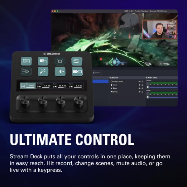 Elgato 4K S – Externe Capture Card voor PS5, Xbox Series X/S, Switch 2, pc, Mac, iPad | 4K60, 1440p120 of 1080p240 passthrough en capture, HDR10, VRR, USB-C, bijna geen vertraging