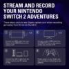 Elgato 4K S – Externe Capture Card voor PS5, Xbox Series X/S, Switch 2, pc, Mac, iPad | 4K60, 1440p120 of 1080p240 passthrough en capture, HDR10, VRR, USB-C, bijna geen vertraging