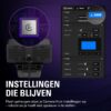 Elgato Facecam 4K – 4K60-studiowebcam, DSLR-achtige bediening, filmische effecten, 49 mm-objectieffilters, HDR, ongecomprimeerde video, geoptimaliseerd scherpstelgebied | USB-C...