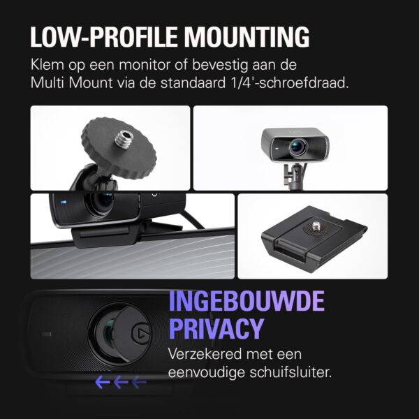 Elgato Facecam MK.2 – Premium Full HD Webcam voor streaming, gaming, videogesprekken, opnames, HDR-compatibel, Sony Sensor, PTZ Control – werkt met OBS, Zoom, Teams en meer,...