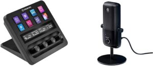 Elgato Stream Deck+, Audio Mixer, Studio Controller for Content Creators, Streaming, Works with Mac and PC & Elgato Wave:3 - Premium USB Condenser Microphone, for Mac, PC