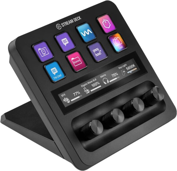 Elgato Stream Deck+, Audio Mixer, Studio Controller for Content Creators, Streaming, Works with Mac and PC & Elgato Wave:3 - Premium USB Condenser Microphone, for Mac, PC