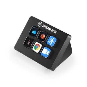 Elgato Stream Deck Mini – Control Zoom, Teams, PowerPoint, MS Office and more, Boost productivity with seamless integration for everyday apps, Easily set shortcuts, Mac and PC...