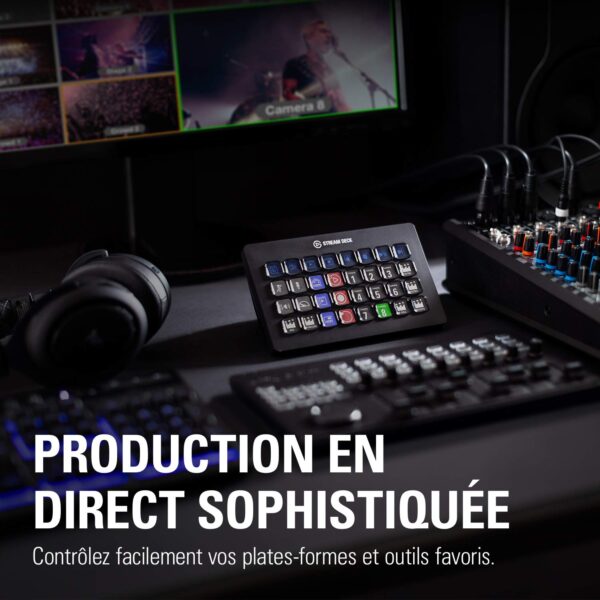 Elgato Stream Deck XL – Advanced studio controller, 32 macro keys, launches actions in apps and software such as OBS, Twitch, YouTube and more, works with Mac and PC
