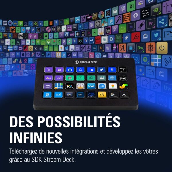 Elgato Stream Deck XL – Advanced studio controller, 32 macro keys, launches actions in apps and software such as OBS, Twitch, YouTube and more, works with Mac and PC