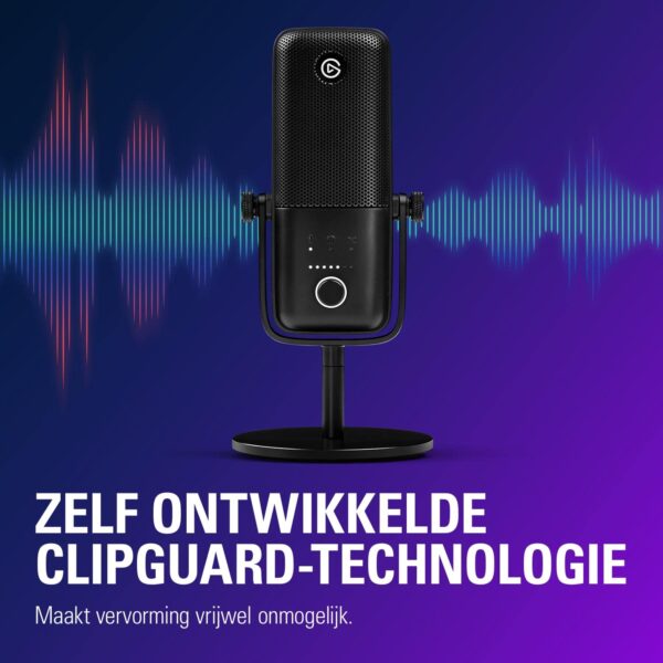 Elgato Wave:3 - Premium Studio Quality USB Condenser Microphone for Streaming, Podcasts, Gaming & Home Office, Free Mixer Software, Sound Effect Plugins, Plug & Play, for Mac, PC