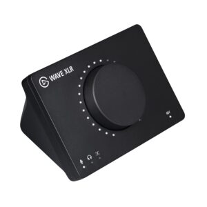 Elgato Wave XLR – Microphone Interface, XLR/USB-C, Anti-Clipping, 75 dB Amplifier, Phantom Power, Direct Monitor, Touch Mute, Wave Link App for Digital Mixing