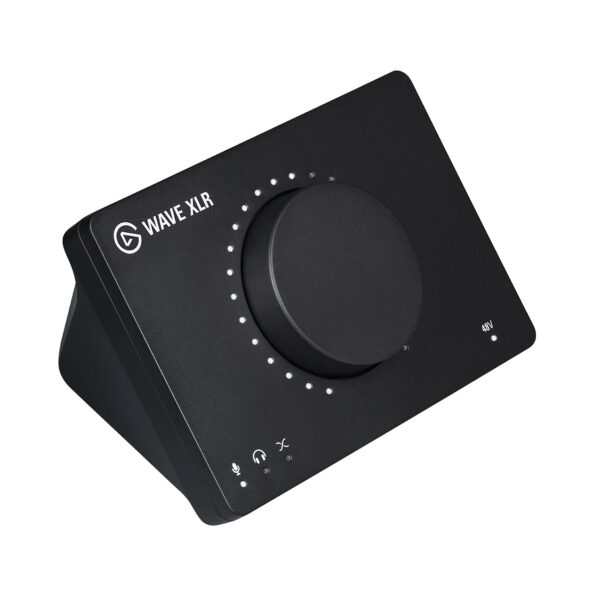 Elgato Wave XLR – Microphone Interface, XLR/USB-C, Anti-Clipping, 75 dB Amplifier, Phantom Power, Direct Monitor, Touch Mute, Wave Link App for Digital Mixing