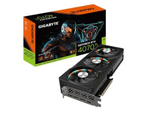 Gigabyte GeForce RTX 4070 Ti GAMING OC V2 12G grafische kaart, 3x WINDFORCE ventilatoren, 12 GB 192-bit GDDR6X, GV-N407TGAMING OCV2-12GD videokaart