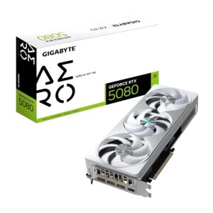 Gigabyte GeForce RTX 5080 AERO OC SFF 16G grafische kaart - 16 GB GDDR7, 256bit, PCI-E 5.0, 2730MHz Core Clock, 3 x DisplayPort, 1 x HDMI, GV-N5080AERO OC-16GD