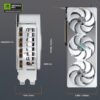 GIGABYTE GeForce RTX 5080 AERO OC SFF 16G grafische kaart, WINDFORCE koelsysteem, 16 GB 256-bit GDDR7, GV-N5080AERO OC-16GD videokaart