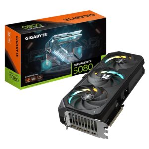 Gigabyte GeForce RTX 5080 GAMING OC 16G grafische kaart - 16 GB GDDR7, 256 bit, PCI-E 5.0, 2730 MHz kernklok, 3 x DisplayPort, 1 x HDMI, GV-N5080GAMING OC-16GD