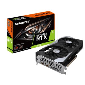 Gigabyte NVIDIA GeForce RTX 3050 WINDFORCE OC grafische kaart - 8 GB GDDR6, 128-bit, PCI-E 4.0, 1792MHz Core Clock, 1x DP 1.4, 1x HDMI 2.1, NVIDIA Ampère - GV-N3050WF2OC-8GD