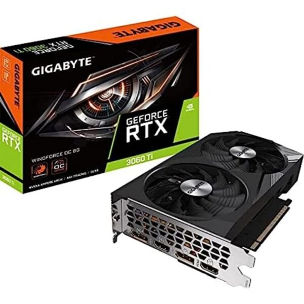 Gigabyte RTX 3060 Ti WINDFORCE OC 8GB grafische kaart, GV-N306TWF2OC-8GD