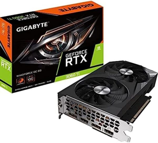 Gigabyte RTX 3060 Ti WINDFORCE OC 8GB grafische kaart, GV-N306TWF2OC-8GD
