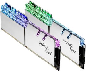 G.Skill 32 GB (2 x 16 GB) DIMM DDR4 Trident Z Royal RGB PC4-25600 (3200 MHz) (wit) F4-3200C16D-32GTRS