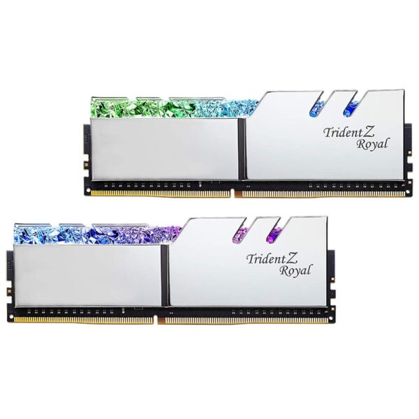 G.Skill 32 GB (2 x 16 GB) DIMM DDR4 Trident Z Royal RGB PC4-25600 (3200 MHz) (wit) F4-3200C16D-32GTRS