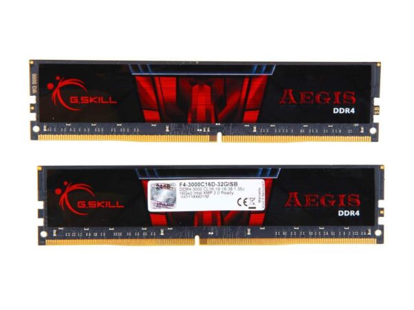 G.SKILL 32GB DDR4 3000MHz PC4-24000 CL16 Dual Channel Memory Kit (2 x 16GB)