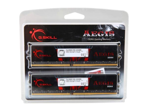 G.SKILL 32GB DDR4 3000MHz PC4-24000 CL16 Dual Channel Memory Kit (2 x 16GB)