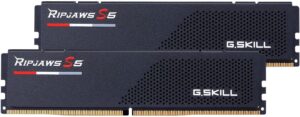 G.SKILL Ripjaws S5 Series (Intel XMP 3.0) 32GB (2x16GB) 6000MT/s CL30-40-40-96 1.35V DDR5 RAM Desktop computer memory UDIMM - Matt Black (F5-6000J3040F16GA2-RS5K)