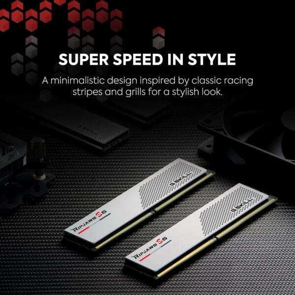 G.SKILL Ripjaws S5 Series (Intel XMP 3.0) 32GB (2x16GB) 6000MT/s CL30-40-40-96 1.35V DDR5 RAM Desktop computer memory UDIMM - Matt Black (F5-6000J3040F16GA2-RS5K)