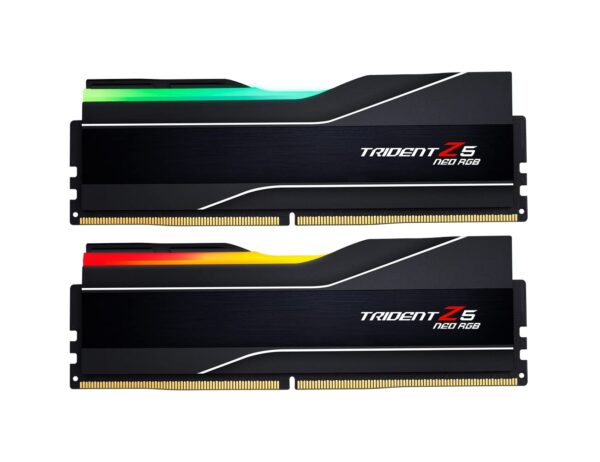 G.Skill Trident Z5 NEO RGB Series (AMD Expo) 64GB (2 x 32GB) 288-Pin SDRAM DDR5 6000 CL32-38-96 1.40V Dual Channel Desktop Memory F5-6000J3238G32GX2-TZ5NR (Matte Black)