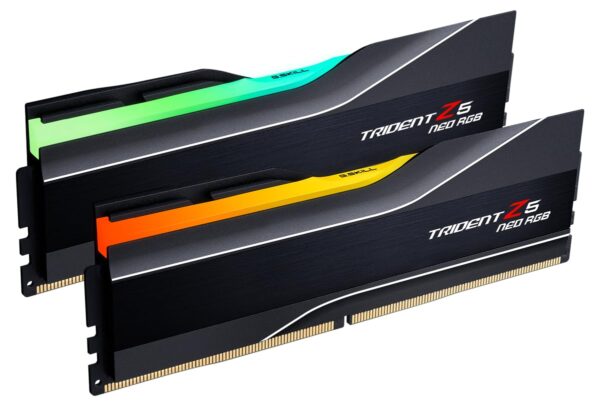 G.SKILL Trident Z5 Neo RGB Series (AMD Expo) DDR5 RAM 32GB (2X 16GB) 6000MT/s CL26-36-36-96 1.45V Desktop Computer Memory U-DIMM - Black (F5-6000J2636H16GX2-TZ5NR)