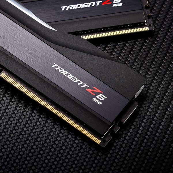 G.SKILL Trident Z5 RGB Series (Intel XMP 3.0) DDR5 RAM 32GB (2x16GB) 6000MT/s CL30-40-40-96 1.35V Desktop Computer Memory UDIMM - Matt Black (F5-6000J3040F16GA2-TZ5RK)