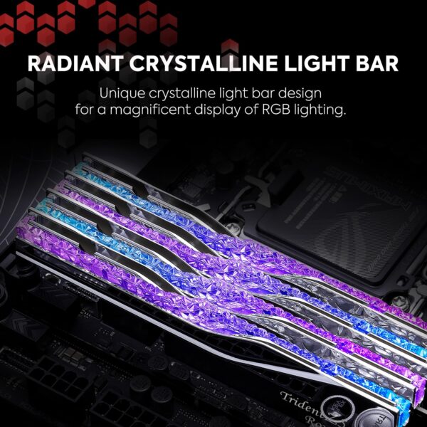 G.SKILL Trident Z5 Royal Neo Series (AMD Expo) DDR5 RAM 32GB (2x16GB) 8000MT/s CL38-48-48-128 1.45V Desktop Computer Memory UDIMM - Silver (F5-8000J3848H16GX2-TR5NS)