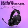 HYPERX 519T1AA Cloud Stinger 2 – Lichtgewicht over-ear headset met microfoon, Swivel-to-mute-functie, 50 mm drivers, pc-compatibel, zwart