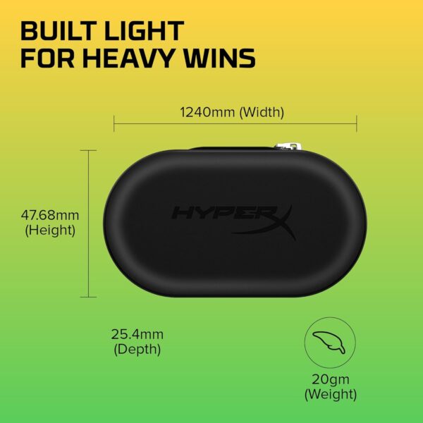 HyperX Cloud Earbuds II, bekabelde gaming-oordopjes, 14 mm driver, geïntegreerde microfoon, 4 oordopjes, 3,5mm-aansluiting, incl. harde etui, voor pc, console, mobiele...
