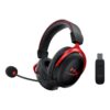 HyperX Cloud II draadloze gamingheadset voor PC, Xbox Series X|S, Xbox One, lange batterijduur tot 30 uur, 7.1 surround sound, afneembare ruisonderdrukkende microfoon, zwart/rood