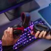 HyperX Cloud II draadloze gamingheadset voor PC, Xbox Series X|S, Xbox One, lange batterijduur tot 30 uur, 7.1 surround sound, afneembare ruisonderdrukkende microfoon, zwart/rood