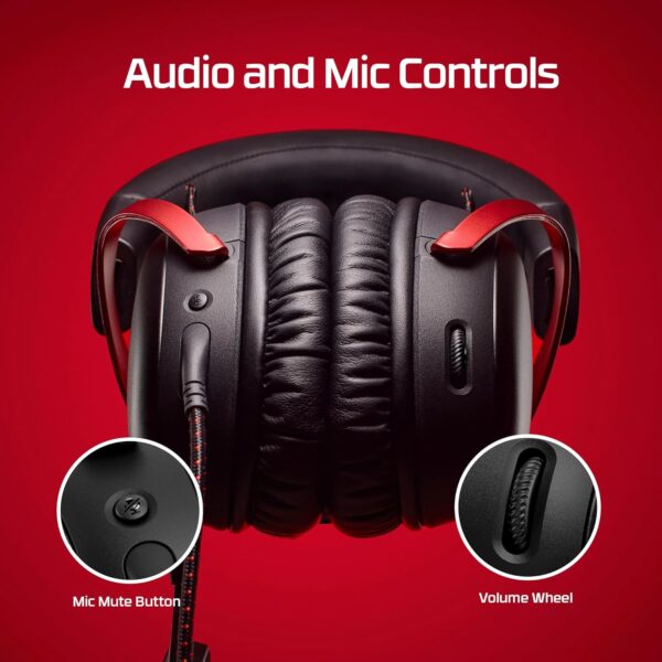 HYPERX Cloud III - bekabelde gamingheadset, pc, PS5, Xbox Series X|S, schuine drivers van 53 mm, DTS, traagschuim, duurzaam frame, ultraheldere microfoon van 10 mm, USB-C,...