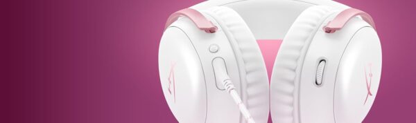 HyperX Cloud III Gaming-headset, PC, PS5, Xbox Series X|S, Angled 53 mm Driver, DTS, Memory Foam, Duurzaam Frame, Ultra-Clear 10 mm Mic, USB-C, USB-A, 3,5 mm, roze
