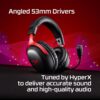 HyperX Cloud III S Draadloze gaming-headset, multiplatform, 2,4 GHz, bluetooth, batterijduur tot 120 uur, 2,4 GHz, 53 mm kanteldriver, 10 mm afneembare microfoon, zwart